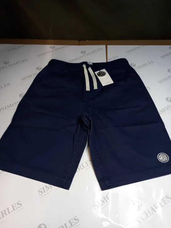 PRETTY GREEN CASUAL NAVY SHORTS - SMALL