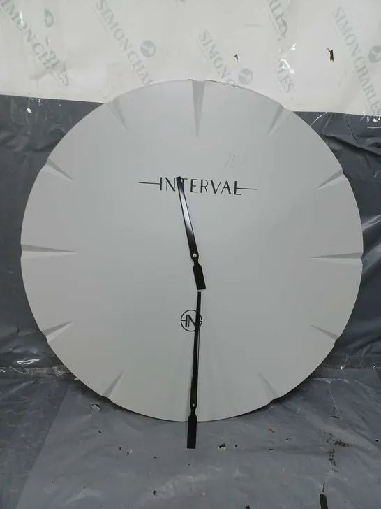 INTERVAL CEMENT LOOK WALL CLOCK RRP £599.99