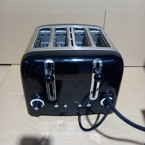 DUALIT 46205 4 SLOT LITE TOASTER IN BLACK FINISH