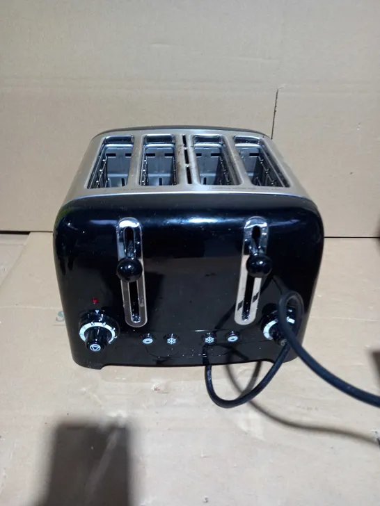 DUALIT 46205 4 SLOT LITE TOASTER IN BLACK FINISH