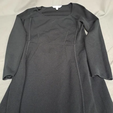 LK BENNETT BLACK STRECH DRESS - SMALL