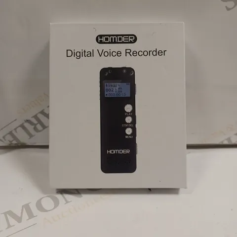 BOXED HOMDER DIGITAL VOICE RECORDER 