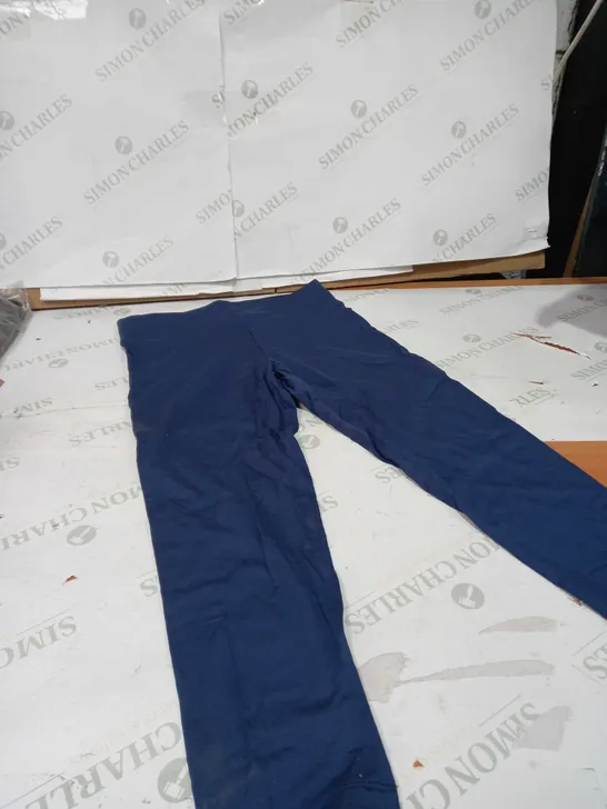 MR MAX FASHIONS BLUE CROPPED LEGGINGS SIZE S