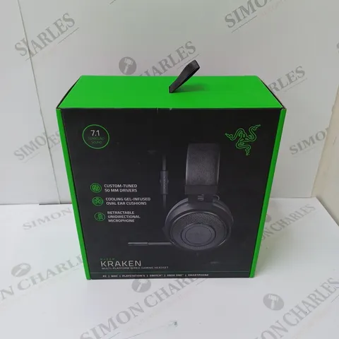 BRAND NEW BOXED RAZER KRAKEN WIRED GAMING HEADSET - BLACK