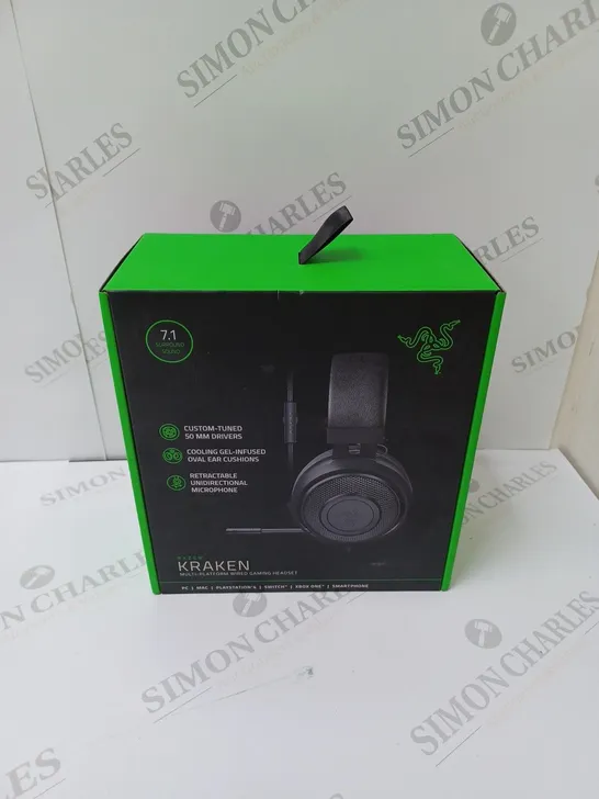 BRAND NEW BOXED RAZER KRAKEN WIRED GAMING HEADSET - BLACK