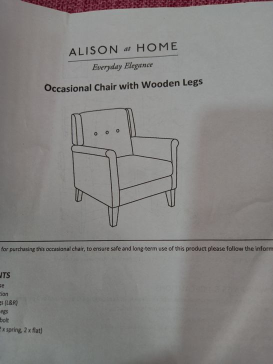 ALISON CORK ARMCHAIR RASPBERRY 