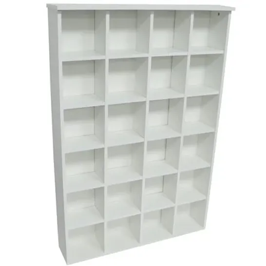 BOXED HOMCOM MULTI MEDIA CD STAND - WHITE