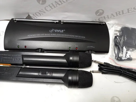 PYLE PDWM2100 PROFESSIONAL DUAL VHF WIRELESS HANDHELD MICROPHONE SYSTEM