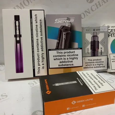 BOX OF ASSORTED ELECTRONIC CIGARETTES TO INCLUDE ASPIRE ETC