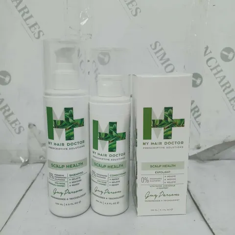 BOXED MY HAIR DOCTOR SCALP HEALTH KIT - SHAMPOO 250ML, CONDITIONER 200ML AND EXFOLIANT 150ML