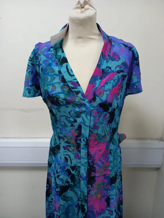 FRENCH CONNECTION GABRIELLA DELPH DRESS 71VFU IN JADED TEAL SIZE 12