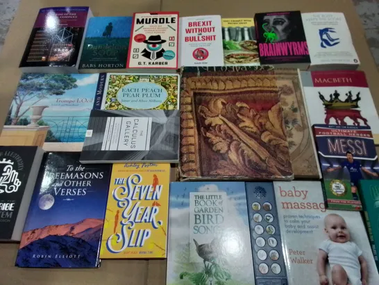 LARGE QUANTITY OF ASSORTED BOOKS TO INCLUDE AQA PSYCHOLOGY TEXT BOOKS, ART AND REFRENCE BOOKS AND VARIOUS NOVELS