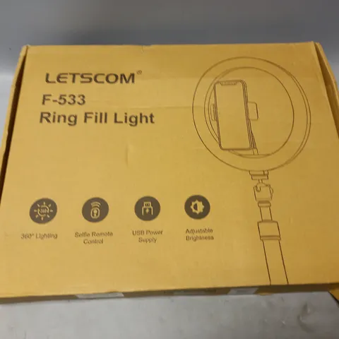 BOXED LETSCOM F-533 RING FILL LIGHT