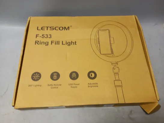 BOXED LETSCOM F-533 RING FILL LIGHT