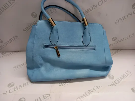 BESSIE BLUE LEATHER LOOK BAG