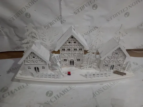 WHITE WOOD LIT VILLAGE SCENE RRP £34.99