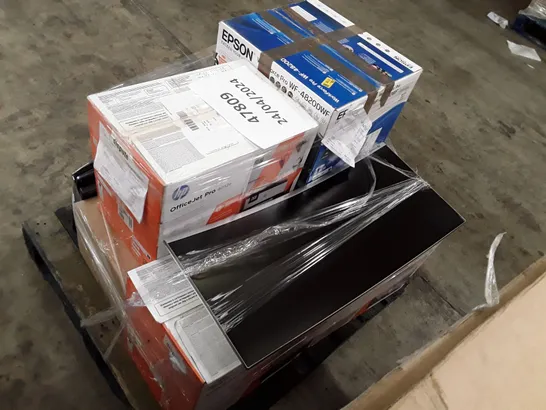 PALLET OF APPROXIMATELY 11 ASSORTED PRINTERS & MONITORS