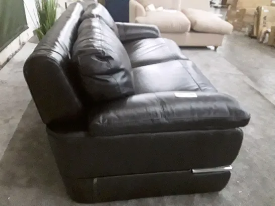 QUALITY DESIGNER PRIMO SOFA BED - BLACK LEATHER 