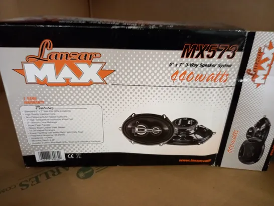 BOXED LANZAR MAX MX573 5" X 7" 3-WAY SPEAKER SYSTEM 440 WATTS