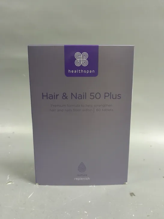 HEALTHSPAN NURTURE REPLENISH HAIR & NAIL 50 PLUS 