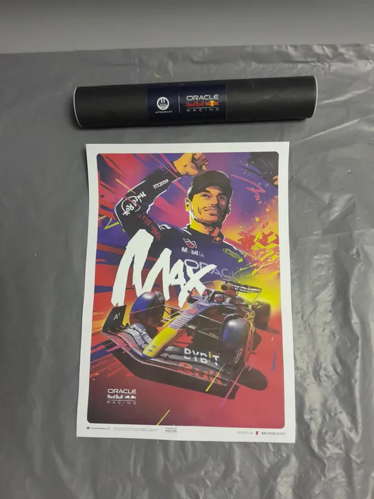 ORACLE RED BULL RACING MAX VERSTAPPEN - 2023 MINI EDITION 23/045 POSTER WITH TUBE