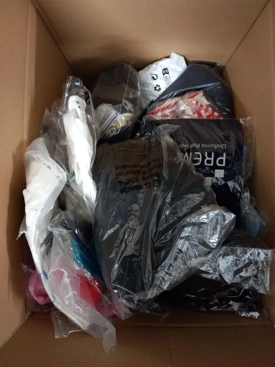 LARGE BOX OF ASSORTED CLOTHING TO INCLUDE H&M,ASOS AND CHELSEA PEERS