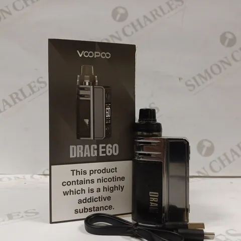 BOXED VOOPOO DRAG E60 VAPE KIT - BLACK 