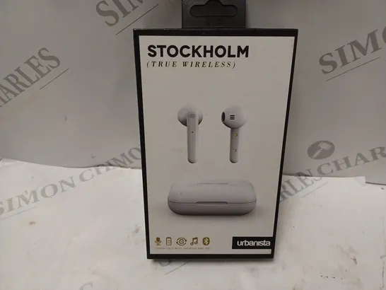 BOXED URBANISTA STOCKHOLM TRUE WIRELESS EARBUDS IN WHITE