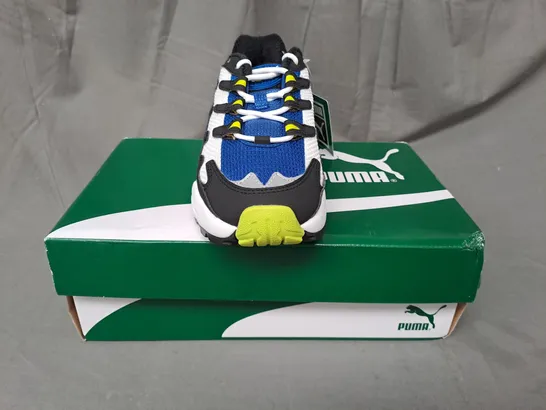 BOXED PAIR OF PUMA CELL ALIEN SHOES IN MULTICOLOUR UK SIZE 6