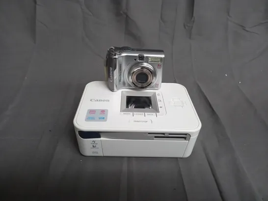 POWER SHOT A560 DIGITAL CAMERA AND SELPHY CP740 COMPACT PHOTO PRINTER