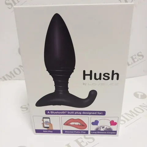 BOXED HUSH BY LOVENSE A BLUETOOTH BUTT PLUG