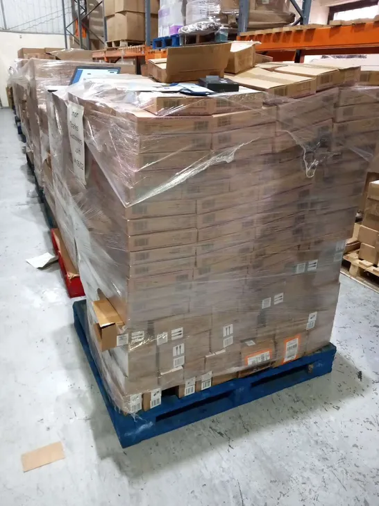LARGE PALLET OF ASSORTED BRAND NEW ELECTRICAL AND WORK SAFETY PRODUCTS TO INCLUDE; ATHLETIC WORKS PREMUM PHONE ARM BANDS, TECH HDMI COUPLER, 2M 8K HDMI CABLES AND COAXIAL COUPLER