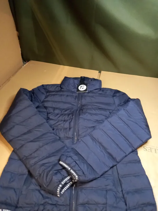 NAVY BLUE SUPERDRY WINTER COAT SIZE 8