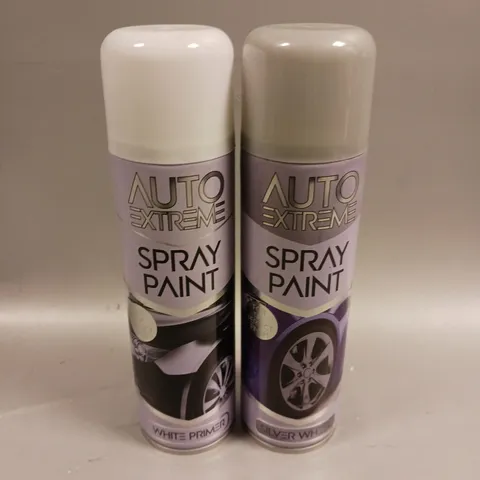 APPROXIMATELY 50 AUTO EXTREME SPRAY PAINTS TO INCLUDE WHITE PRIMER & SILVER WHEEL - COLLECTION ONLY 