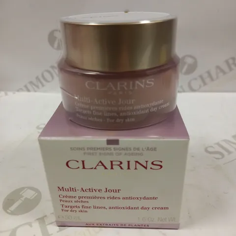 CLARINS PARIS MULTI-ACTIVE JOUR ANTIOXIDANT DAY CREAM FOR DRY SKIN 50ML