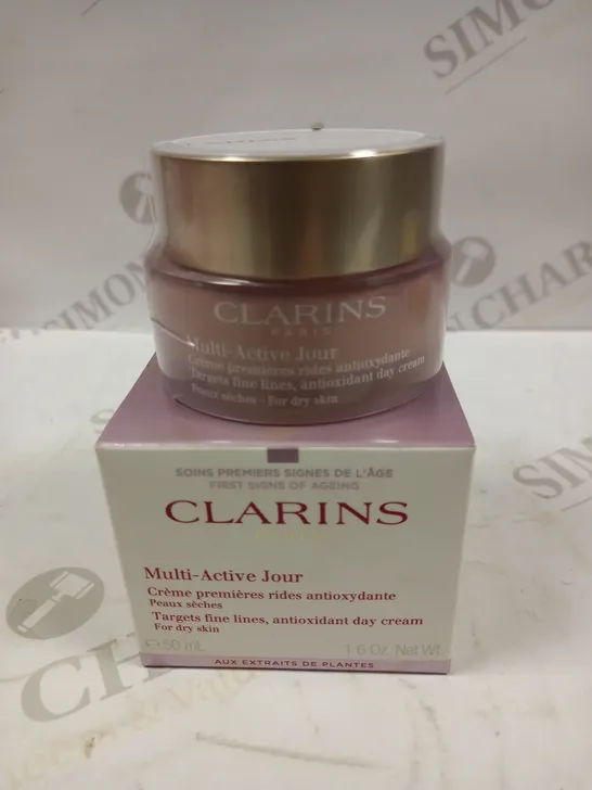 CLARINS PARIS MULTI-ACTIVE JOUR ANTIOXIDANT DAY CREAM FOR DRY SKIN 50ML