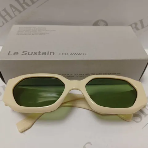 LE SPECS LE SUSTAIN ECO AWARE SLAPTRASH IVORY SUNGLASSES 