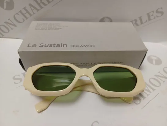 LE SPECS LE SUSTAIN ECO AWARE SLAPTRASH IVORY SUNGLASSES 