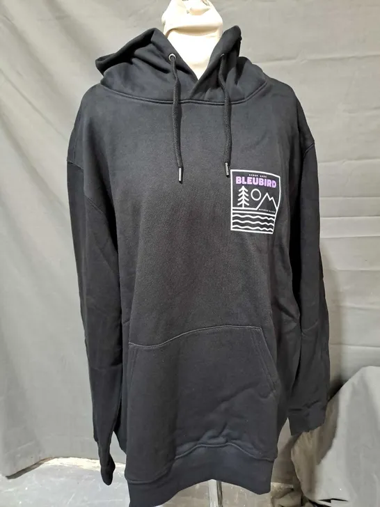 BLEUBIRD CAMPOUT HOODIE IN BLACK SIZE M