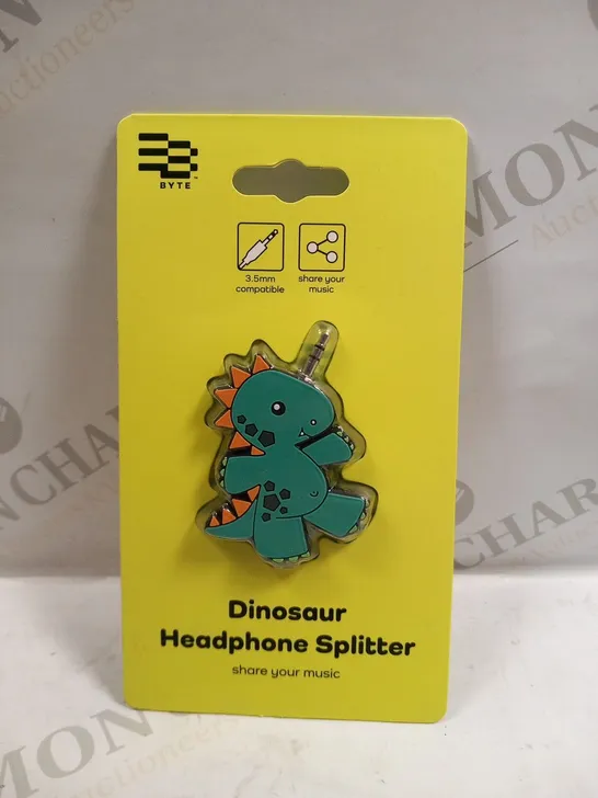 8 BYTE DINOSAUR HEADPHONE SPLITTERS