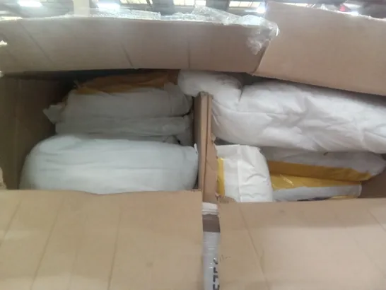 PALLET OF 4 BOXES CONTAINING PILLOWS & BEDDING