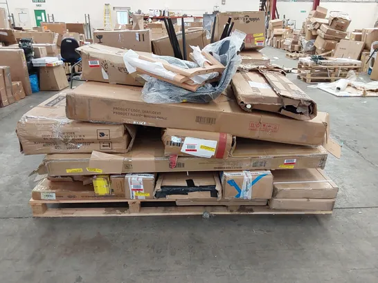 PALLET OF ASSORTED FURNITURE PARTS 