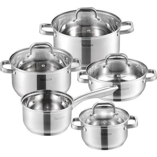 BOXED ELORIA 6-PIECE NON-STICK STAINLESS STEEL COOKWARE SET (1 BOX)