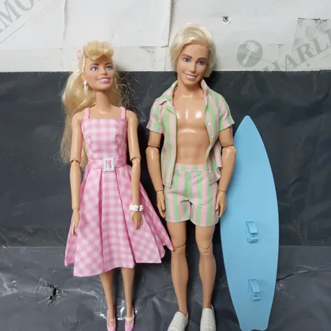 BARBIE THE MOVIE BARBIE AND KEN DOLLS