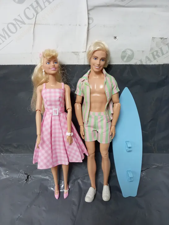 BARBIE THE MOVIE BARBIE AND KEN DOLLS