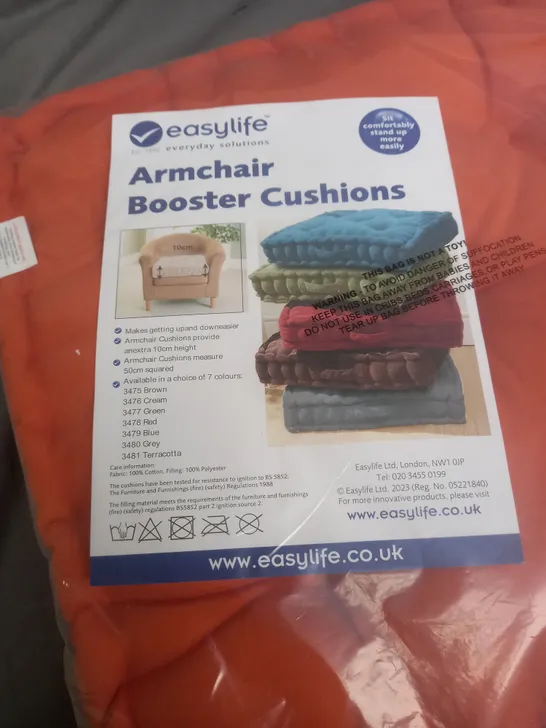 EASYLIFE ORANGE ARMCHAIR BOOSTER CUSHION