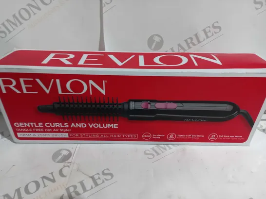 BOXED REVLON GENTLE CURLS AND VOLUME BRUSH