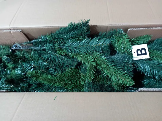 BOXED 6FT SPACE SAVING HALF TREE - COLLECTION ONLY RRP £49.99