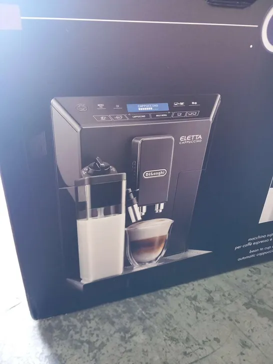 DELONGHI ELETTA CAPPUCCINO, AUTOMATIC BEAN TO CUP COFFEE MACHINE, WITH AUTO MILK,  ECAM44.660.B