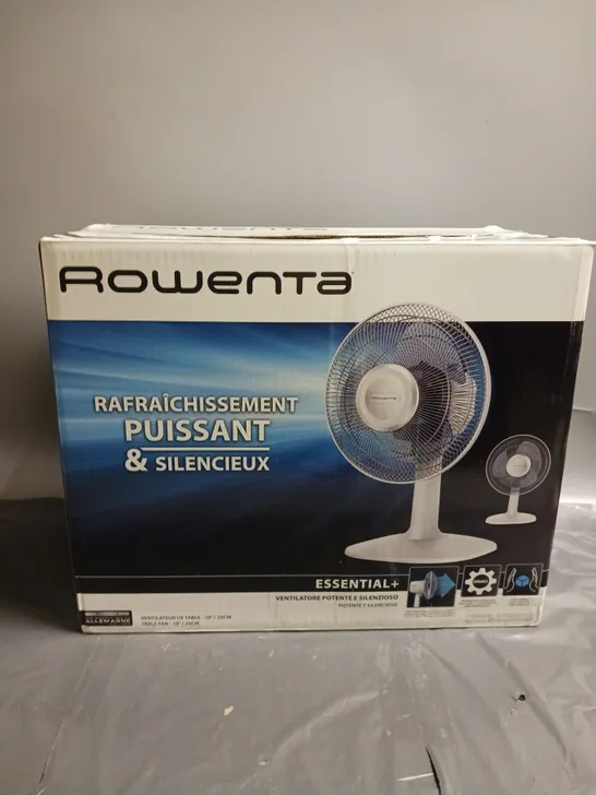 ROWENTA ESSENTIAL+ TABLE FAN 10"/25CM